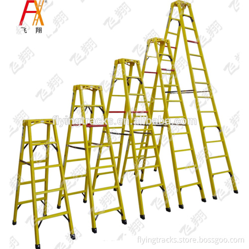 Hot sale factory price 3-14steps FRP double side A Insulating Ladder for sale